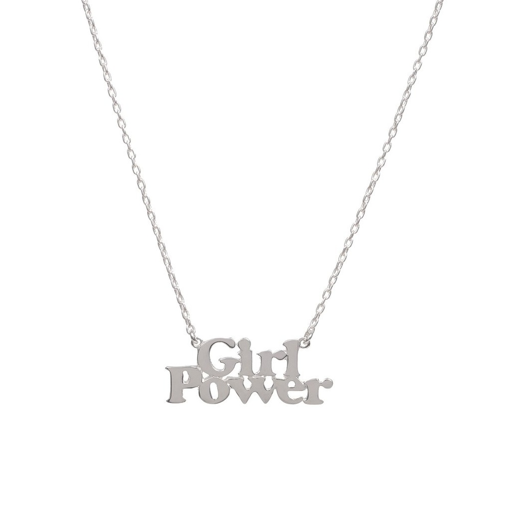 Bing Bang Silver Girl Power Necklace